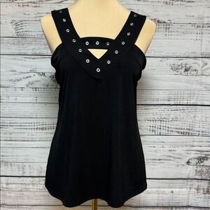 NWT Diana Bell Black Sleeveless Top
